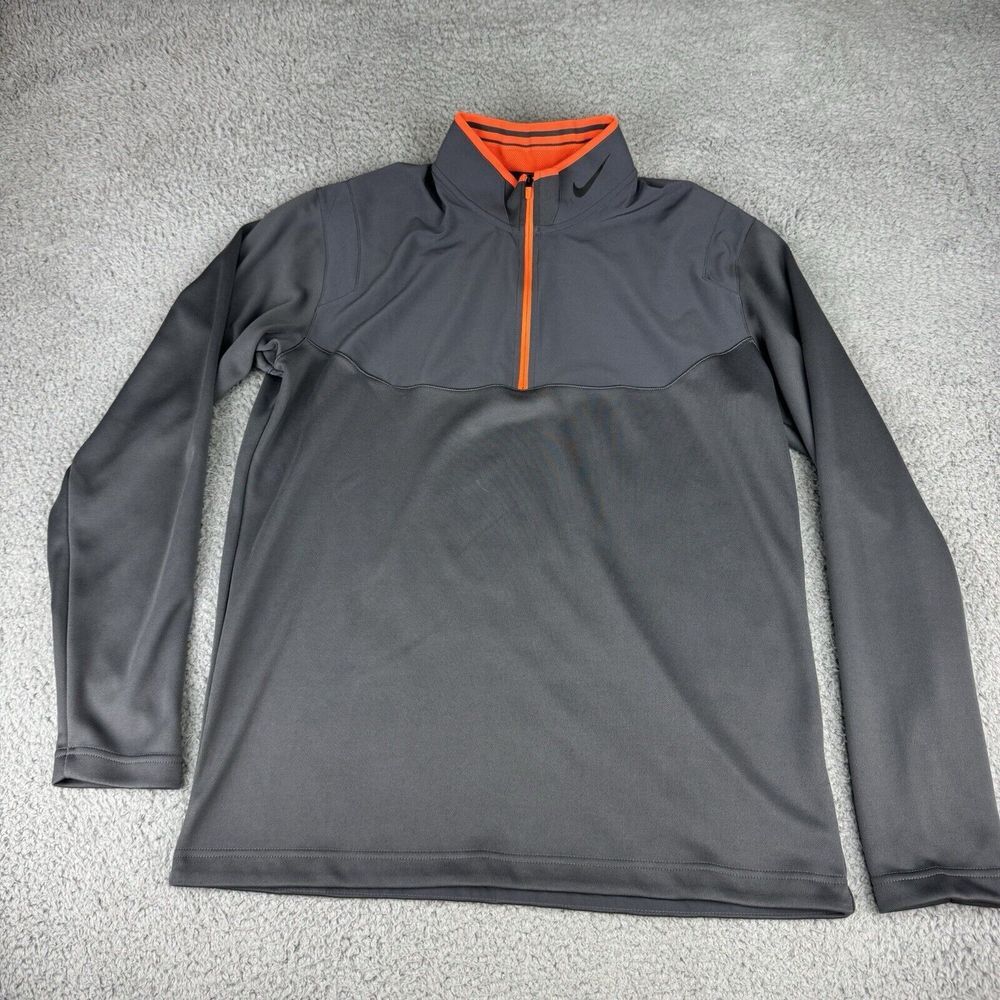 Nike Gilet Mens M Grey Golf Tour Performance Dri Fit Medalist 1/4 Zip Jacket